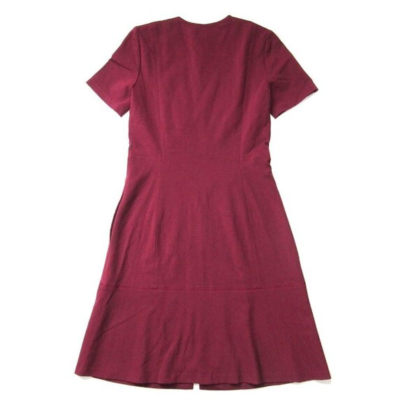 NWT Lafayette 148 New York Sonya in Brandywine Stretch Ponte Zip Front Dress 2 - Picture 7 of 7